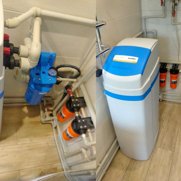 Фильтр ECOSOFT FK1235CABCEMIXC,  Колба Aquafilter ВВ10, Байпасный вентиль Clack WS1