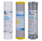 Комплект картриджей Leader для проточного фильтра (умягчение)