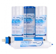 Годовой комплект картриджей Aqualine RO-5 + Мембрана