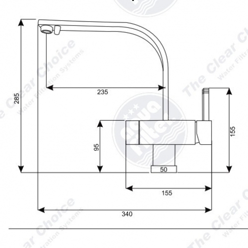 Кран Aquafilter FXFCH15-3-C-K