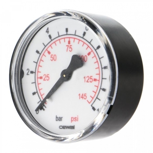 Манометр фронтальный CEWAL М50 PP 10 bar 1/4" 91459411 Манометр фронтальный CEWAL М50 PP 10 bar 1/4" 91459411