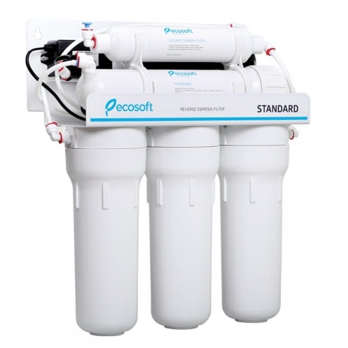 Фильтр обратного осмоса Ecosoft Standard 5-50P с помпой (MO550PECOSTD) Фильтр обратного осмоса Ecosoft Standard 5-50P с помпой (MO550PECOSTD)