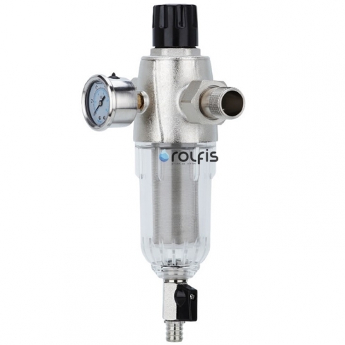 Редуктор давления с фильтром Raifil SY-QZ013 Silver