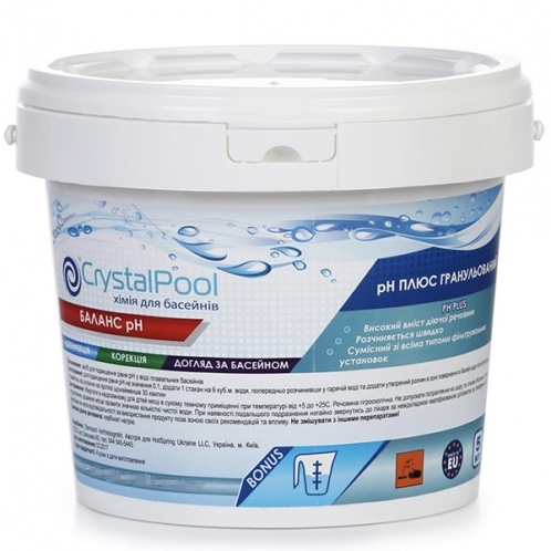 Средство для повышения уровня pH Crystal Pool pH Plus 5 кг