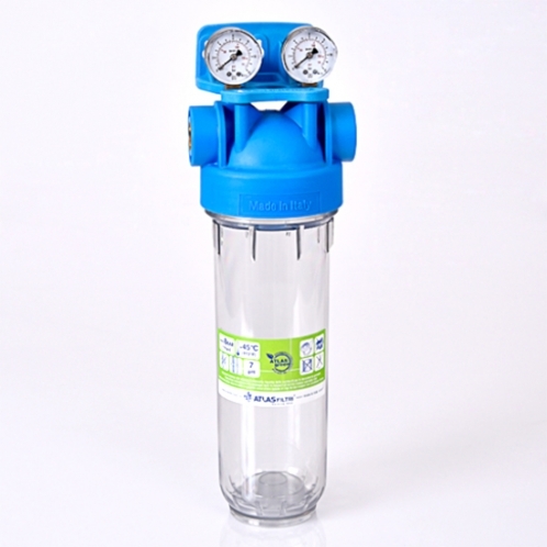 Корпус фільтра з манометрами ATLAS FILTRI DP M MONO TS 1" OT 10" KIT ZA1380731