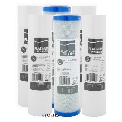 Два комплекти трьох картриджів Platinum Wasser