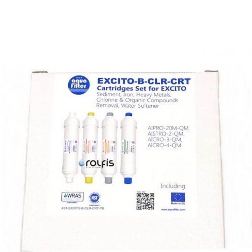 Комплект четырёх картриджей Aquafilter EXCITO-B-CLR-CRT