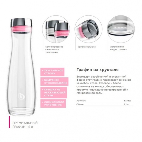 Стеклянный графин для воды BWT DELUXE 