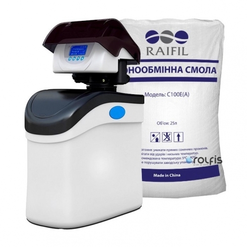 Кабинетный фильтр умягчения воды Raifil RA-500A (c загрузкой Raifil)