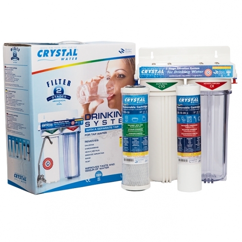 Проточный двухколбовый фильтр Crystal UWF-XG 2