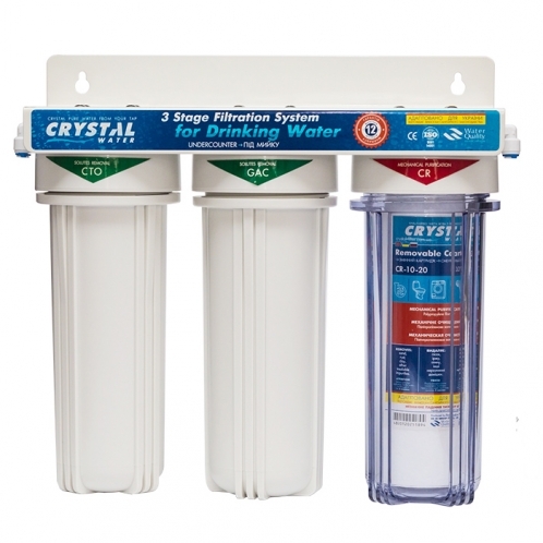 Тройной фильтр под мойку Crystal UWF-XG 3 Тройной фильтр под мойку Crystal UWF-XG 3