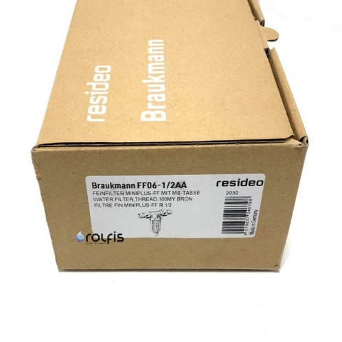 Фільтр тонкого очищення Resideo Braukmann FF06-1/2AA Фільтр тонкого очищення Resideo Braukmann FF06-1/2AA