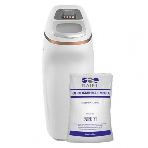 Фильтр умягчения воды RunLucky RL-R150L с засыпкой Raifil