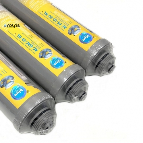 Комплект трьох картриджів для систем зворотного осмосу BlueFilters New Line