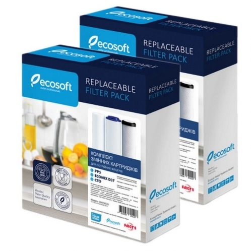 Комплект картриджей Ecosoft CMV3ECO для тройных фильтров 2 шт Комплект картриджей Ecosoft CMV3ECO для тройных фильтров 2 шт