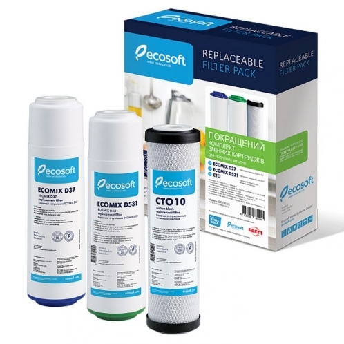 Комплект картриджей Ecosoft Улучшенный CRV3ECO для тройных фильтров 2 шт