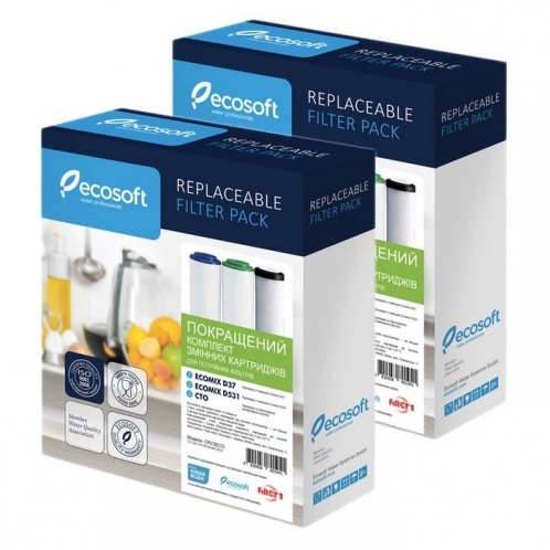 Комплект картриджей Ecosoft Улучшенный CRV3ECO для тройных фильтров 2 шт