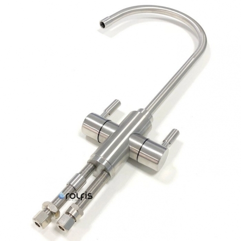 Кран двойной матовый Raifil I-A017 Кран двойной матовый Raifil I-A017