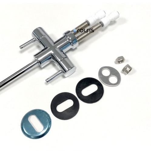 Кран двойной хромированный Raifil FSD-002-C Кран двойной хромированный Raifil FSD-002-C