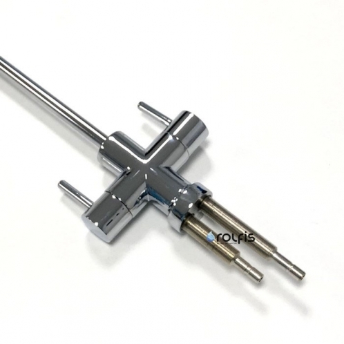 Кран двойной хромированный Raifil FSD-002-C Кран двойной хромированный Raifil FSD-002-C