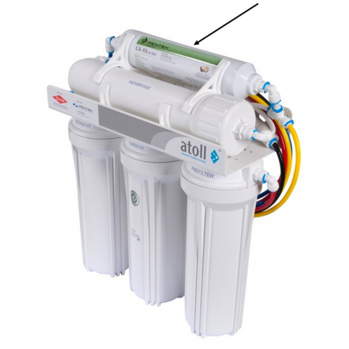 Угольный постфильтр-минерализатор Pentek GS-10CAL/RO