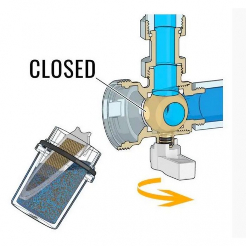 Фильтр магнитный Caleffi XS DN 3/4"  0÷90°C  3 bar (545900) 