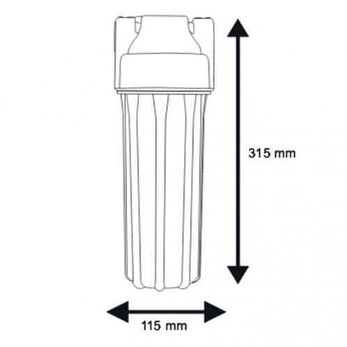 Корпус білий Aquafilter EG14WWAQ-5