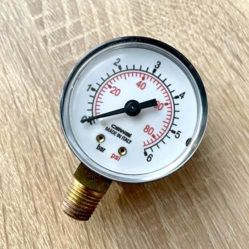 Манометр вертикальный CEWAL М50 RP 1/4" 4 bar 91453211