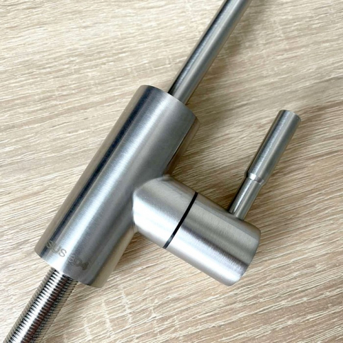 Кран из нержавеющей стали одинарный Platinum Wasser Modern