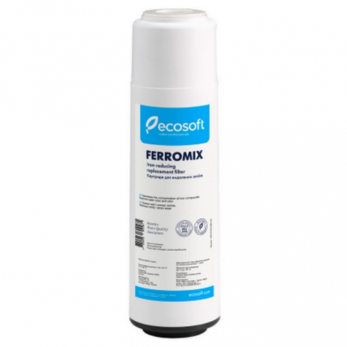 Картридж для удаления железа Ecosoft Ferromix 2,5"х10" (CRVF2510ECO) Картридж для удаления железа Ecosoft Ferromix 2,5"х10" (CRVF2510ECO)