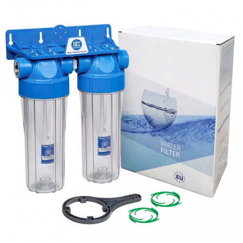 Корпус фільтра Aquafilter FHPRCL12-B-TWIN Корпус фільтра Aquafilter FHPRCL12-B-TWIN