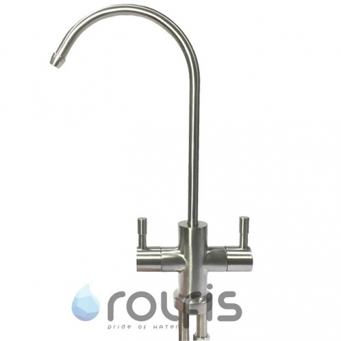 Кран двойной Modern Mini Satin 