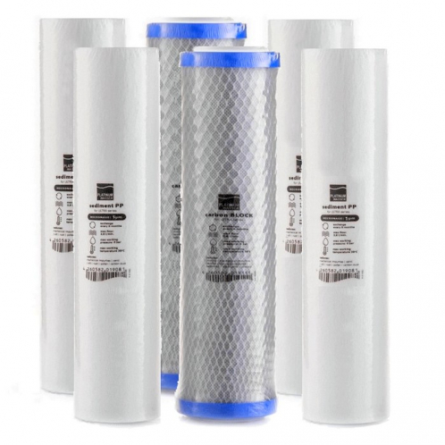 Два комплекти трьох картриджів Platinum Wasser