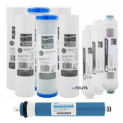 Годовой комплект картриджей Platinum Wasser Ultra 7 + Membrane