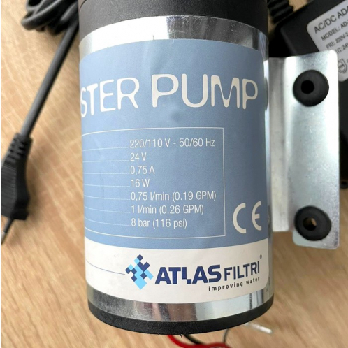 Насос для системы обратного осмоса Atlas Filtri с блоком питания RE7402018