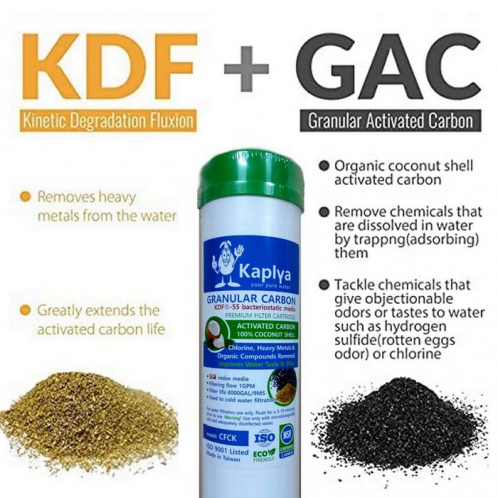 Картридж Kaplya CFCK из гранулированного угля c загрузкой KDF-55