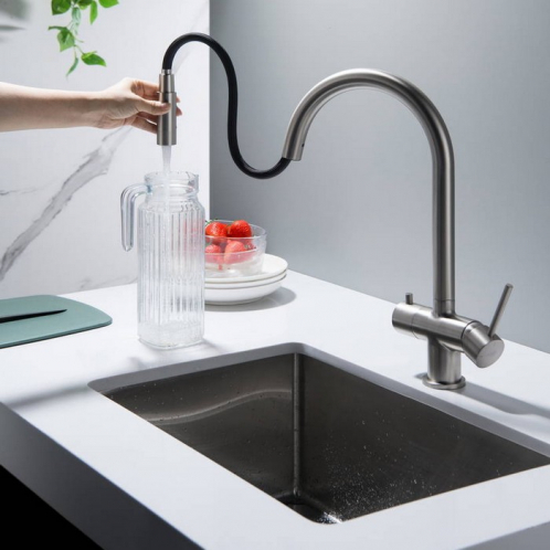 Кухонний змішувач BlueWater CYRUS Нержавіюча сталь Кухонний змішувач BlueWater CYRUS Нержавіюча сталь