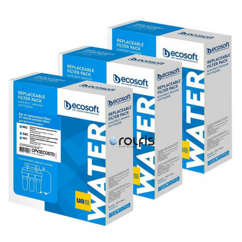 Комплект картриджей Ecosoft 1-2-3 CPV3ECOSTD 3 шт Комплект картриджей Ecosoft 1-2-3 CPV3ECOSTD 3 шт