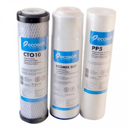 Комплект картриджей Ecosoft CMV3ECO для тройных фильтров 2 шт Комплект картриджей Ecosoft CMV3ECO для тройных фильтров 2 шт