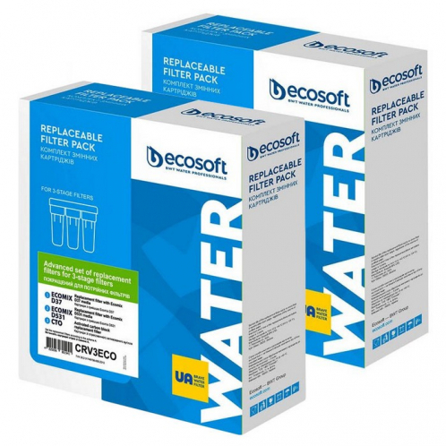 Комплект картриджей Ecosoft Улучшенный CRV3ECO для тройных фильтров 2 шт