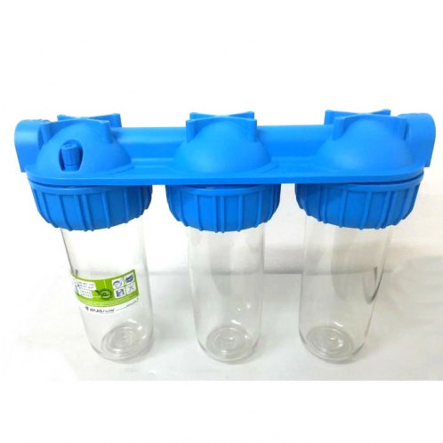 Тройной корпус Atlas Filtri TRIPLEX PLUS 3P 3/4" 10" AFO SX TS RA112T431 Тройной корпус Atlas Filtri TRIPLEX PLUS 3P 3/4" 10" AFO SX TS RA112T431