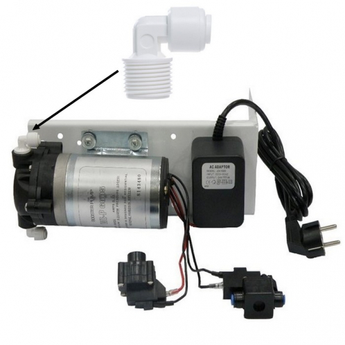 Фітинг кутовий Kaplya KP-ME0406 3/8" - 1/4"