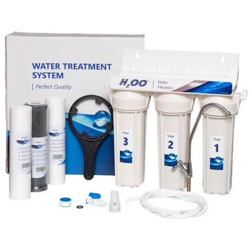 Проточный 3-х ступенчатый фильтр H2OO WFP3