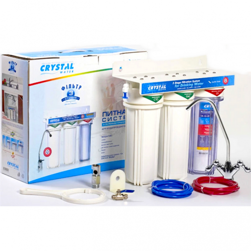 Тройной фильтр под мойку Crystal UWF-XG 3 Тройной фильтр под мойку Crystal UWF-XG 3