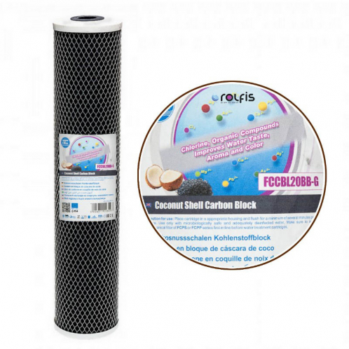 Картридж угольный прессованный Aquafilter FCCBL20BB-G