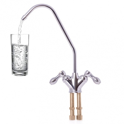 Кран двойной капля Raifil F-07 duo