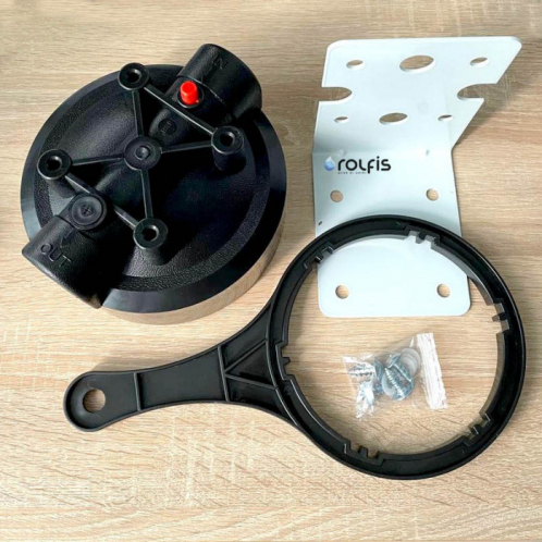 Корпус фильтра 10 Big Blue 1" прозрачный в комплекте ключ, кронштейн, саморезы