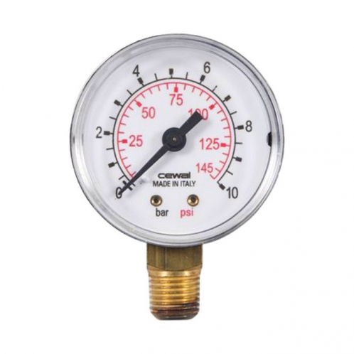 Манометр вертикальный CEWAL М50 RP 1/4" 4 bar 91453211