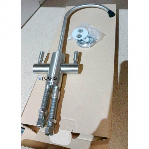 Кран двойной матовый Raifil I-A006