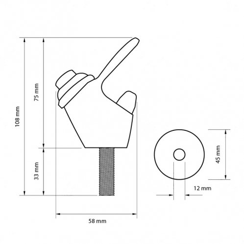 Кран-фонтан Хром Raifil FC-K1RO 